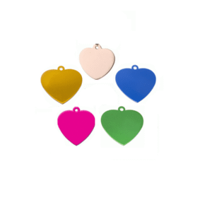 ID corazón para mascota Varios colores  tamaño 35*36mm