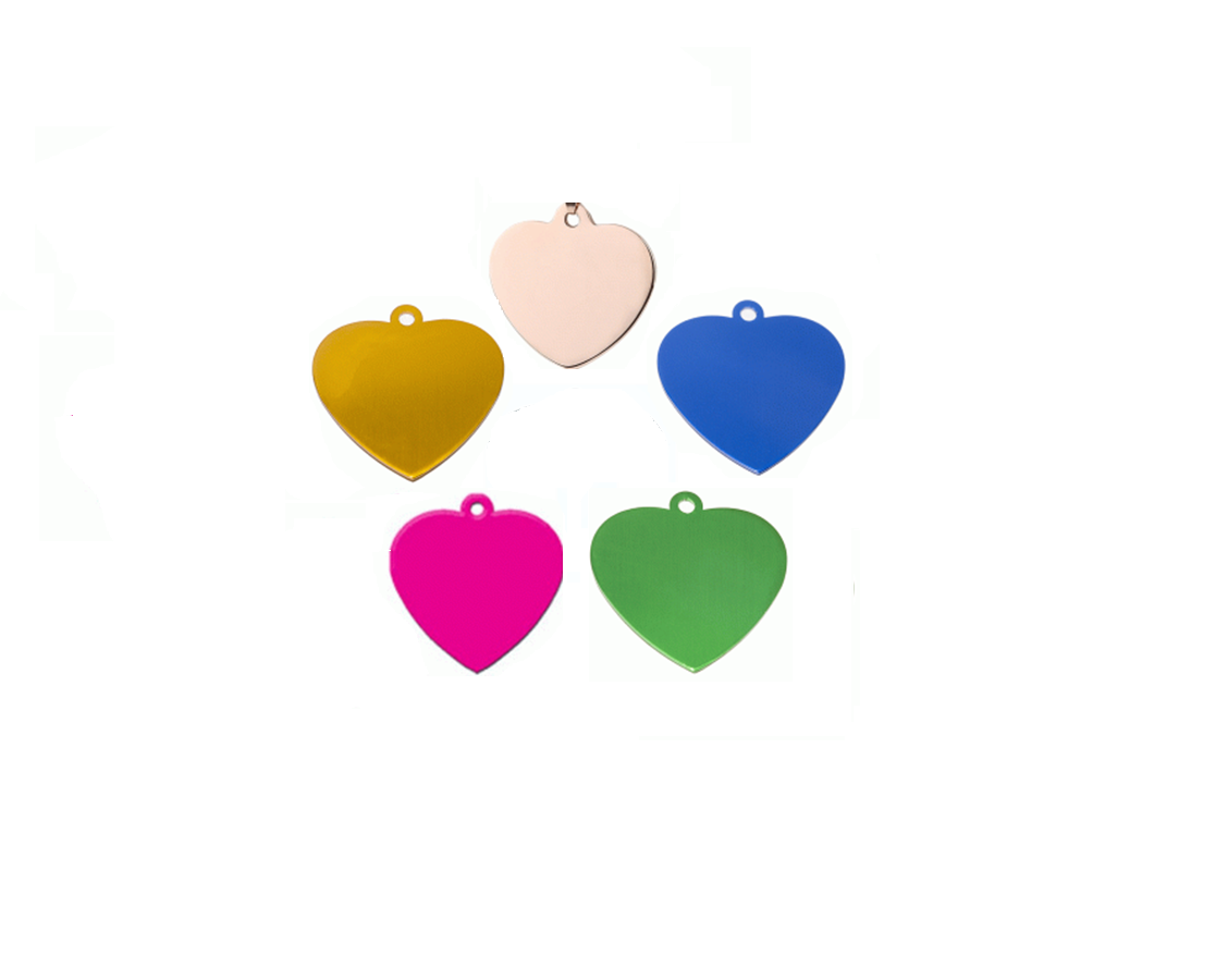 ID Corazón Para Mascota Varios Colores  Tamaño 35*36mm