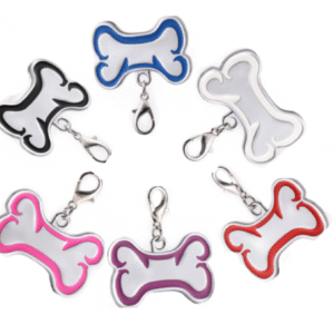 Id hueso en zinc alloy plata con borde de colores tamaños 32*22mm – 45*30mm – 65*42mm